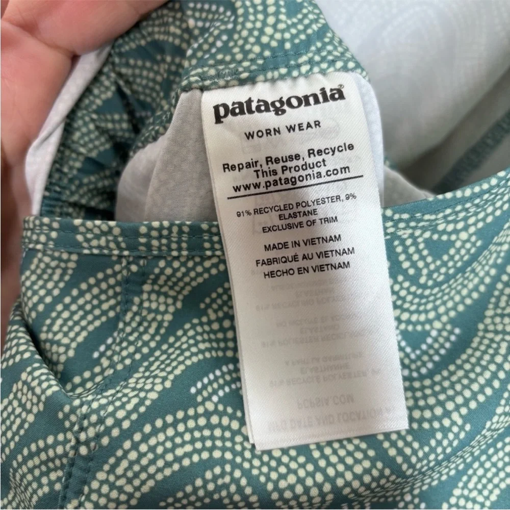 Patagonia Fleetwith Romper Bluff River Multi Tasmanian Teal Size Small - Picture 7 of 7